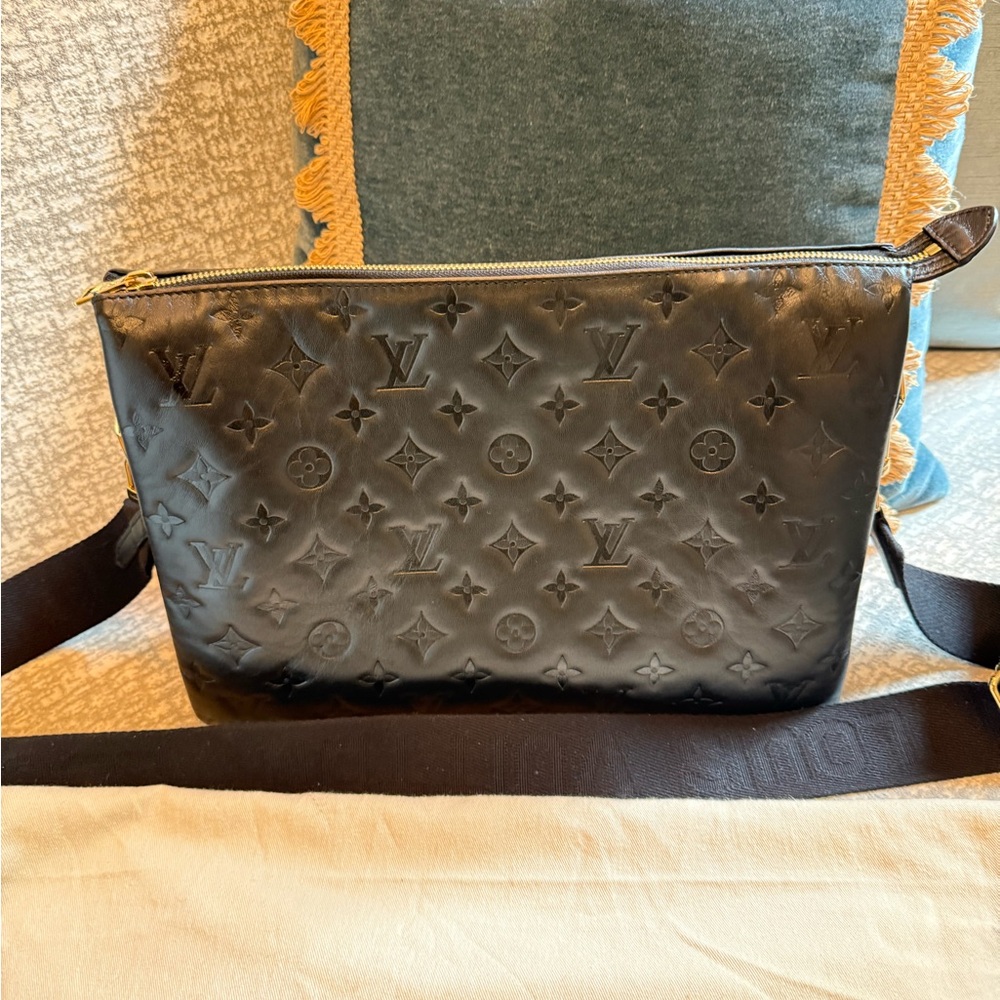 Louis Vuitton Black Monogram Coussins MM Bag